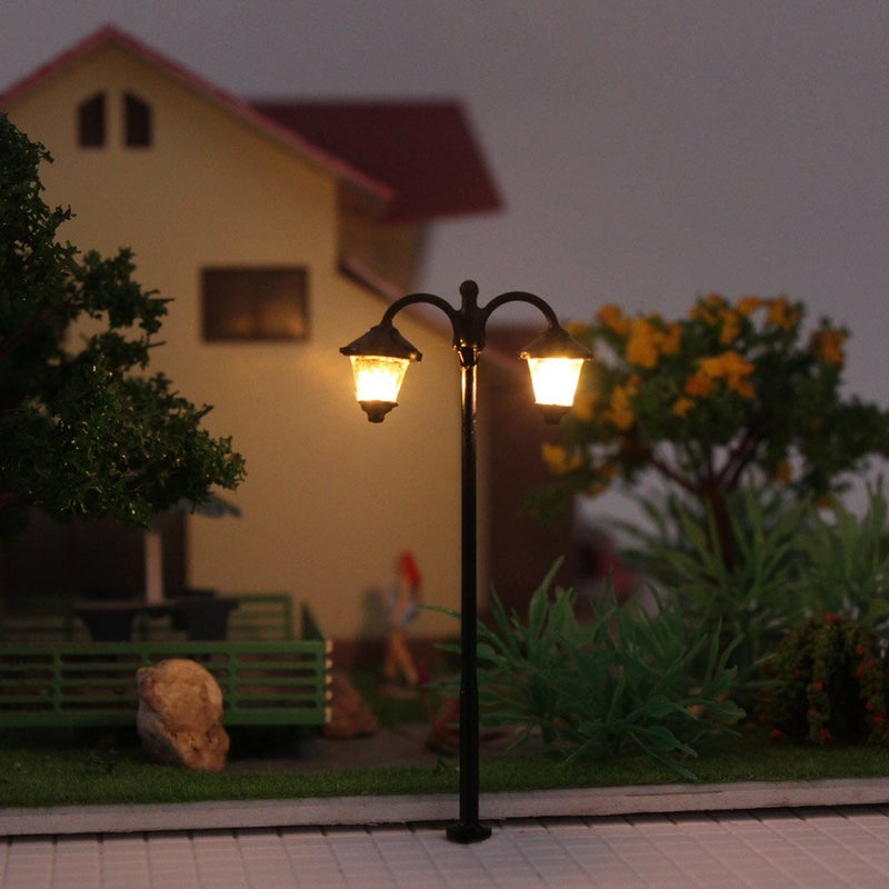 Evemodel LYM18 10pcs Model Railway Led Lamppost Lamps Street Lights HO Scale 6cm 2.36inch 12V New - Image 3